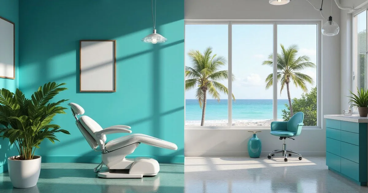 Dental implant cost comparison between Mexico and the USA showing significant savings